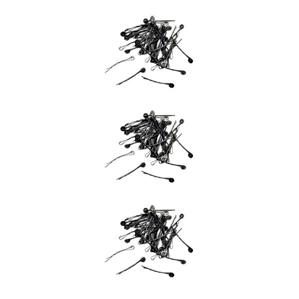 1/3 50x svarta hårklämmor Rambricka Base Hårspännen gör det själv 3Set