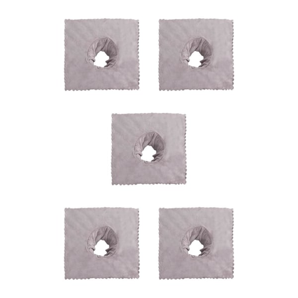 1/2/3/5 massagebordsskydd med andningshål 40x40 cm Grey 5PCS