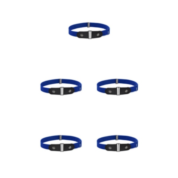 1/2/3/5 Bälte Inget Spänne Osynlig Moderiktig Långvarig Fresh Blue 5PCS