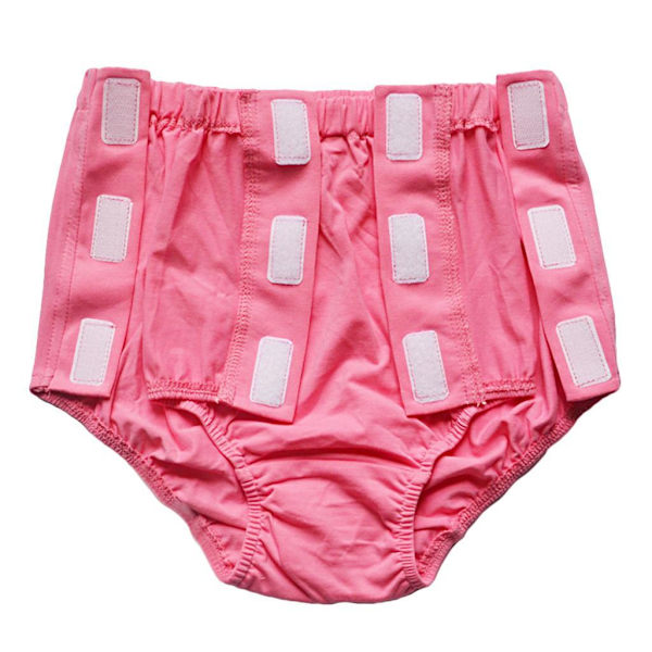 1/2/3 Kvinnor Vuxna Äldre Återanvändbara inkontinensbyxblöjor Rose Red M 1Set