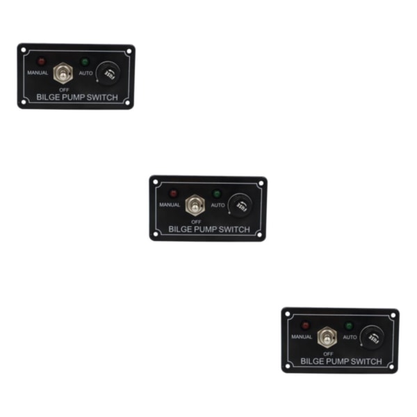 1/3/5 pumpomkopplarpanel ATV manuell avstängd Båtpumpsvippströmbrytare 3Set