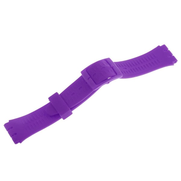 1/2/3/5 17mm silikongummiband Vattentäta klockarmband Purple 1Set