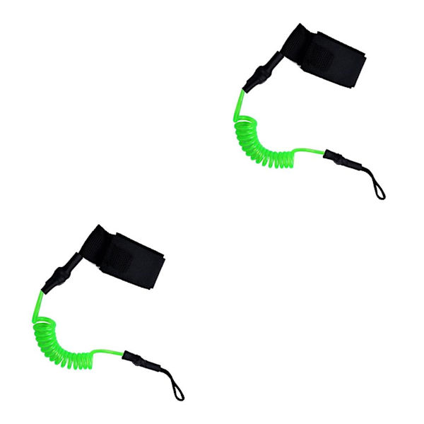 1/2/3/5 Raft Stretch Rep med Elastiskt koppel Pålitlig och Fluorescent Green 45cm 2PCS