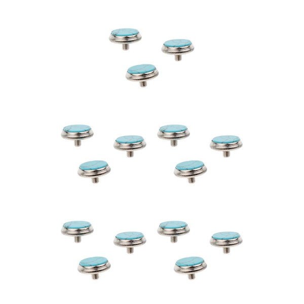 1/3/5 3st Trumpet Reparerande del Knappar Musikinstrument 3 pcs blue turquoise 5PCS