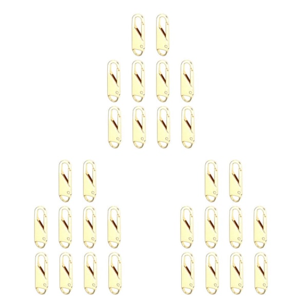 1/2/3/5 10 st För Zipper Pull Replacement Metal För Zipper Gold 10 pcs 3PCS