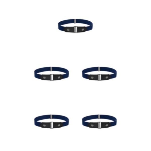 1/2/3/5 Bälte Inget Spänne Osynlig Moderiktig Långvarig Dark Blue 5PCS