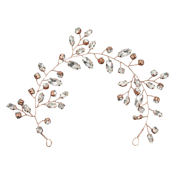 1/2/3/5 Elegant bröllopshårkammar gjorda av legering Inte lätt att Rose Gold 2PCS