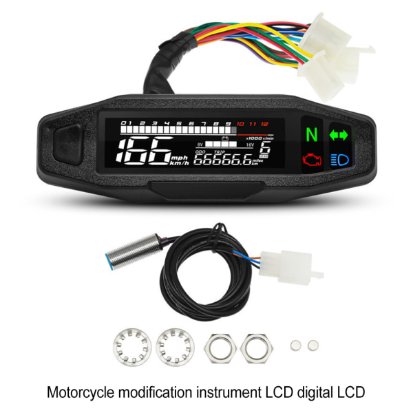 1/2 ABS LED-bakgrundsbelysning Digital vägmätare Elektrisk Hög noggrannhet 1Set