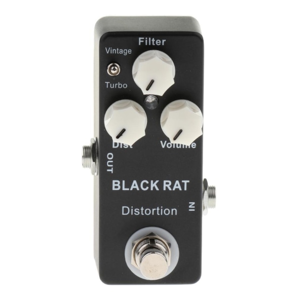 1/3 Black Rat Distortion Gitarreffektpedal för gitarrdelar 1 Pc