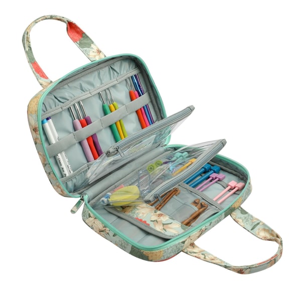 1/2/3/5 Virknål Case Förvaring För Zipper Bag Tote för