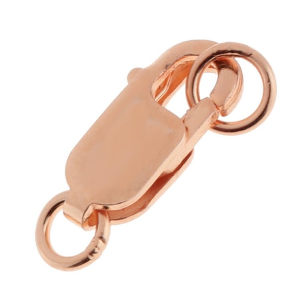 1/2/3/5 925 Lobster Claw Spännen med ögla för nyckelring smycken Rose Gold 1Set