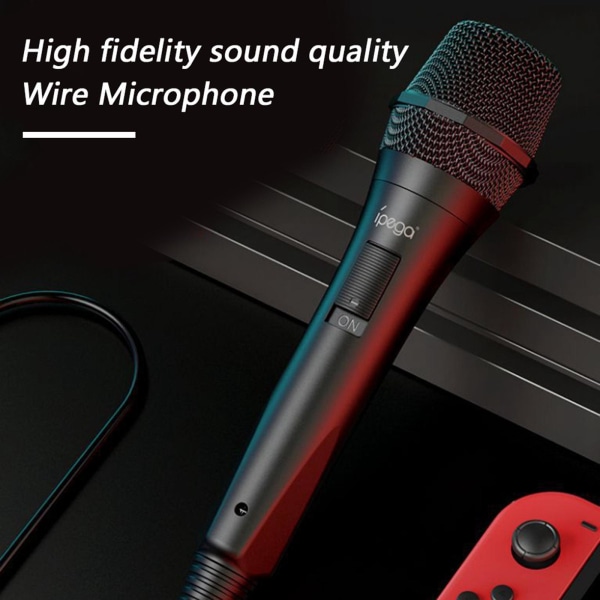 1/2 Black USB Handheld Game Microphone Singing MIC för För PS4 1Set