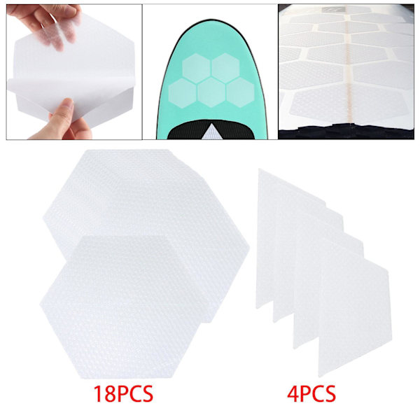 Hexagon Surfboard Traction Pads För Honeycomb Hole Waxless