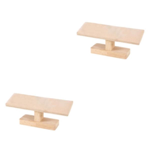 1/2 Bärbar Watch Display Stand Smycken Towers för sovrum Yellow 20 x 6 x 8cm 2Set