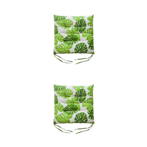 1/2 mjuk och bekväm fyrkantig stolsdyna för mysig sits Turtle backed Bamboo 2PCS