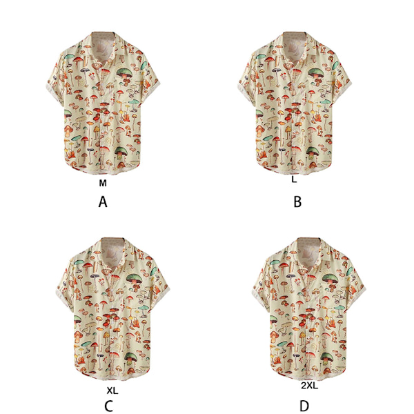 1/2/3 Fahionable och eleganta män Hawaiian hirt För sommarstranden XXL 1Set
