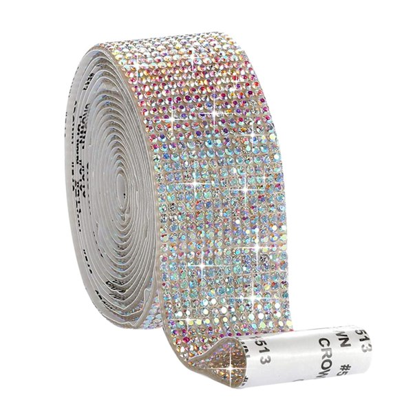 1/2/3/5 Självhäftande Crystal Rhinestone För Diamond Ribbon DIY Multicolor 1.8cm 1Set