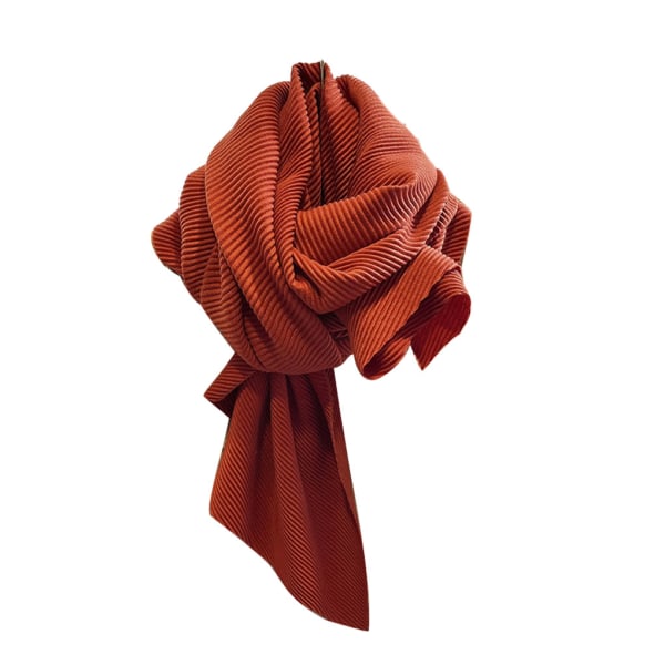 Varm och mysig enfärgad halsduk för kvinnor Mjuk och bekväm embroidered red