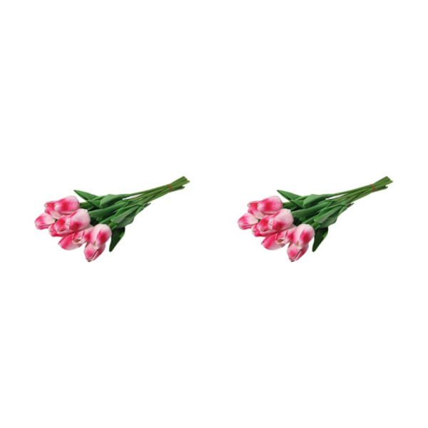 1/2/3 10påse Simulerade tulpaner Ljusa och charmiga blommor för roseo 2PCS