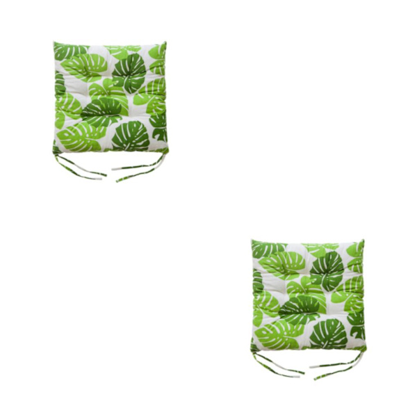 1/2 mjuk och bekväm fyrkantig stolsdyna för mysig sits Turtle backed Bamboo 2PCS