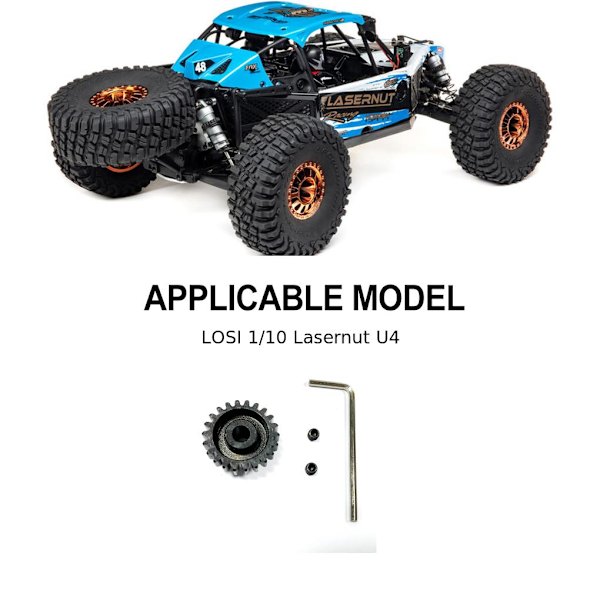 1st 1/10 Gear RC Uppgraderingsdel Stålhärdat Rc Gear för LSOi