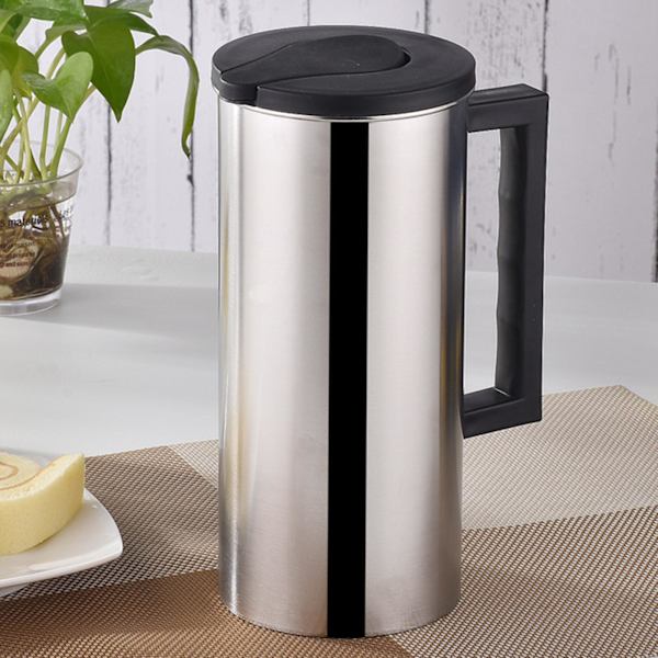 1,6L kallvattenkokare och lock metallvattenkanna för Black 10 x 23cm