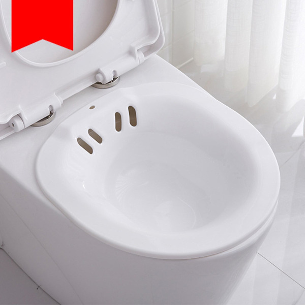 1/5 höftbadkar för toalettsits Bidé Handfat Personal för tvätt White 1 Pc