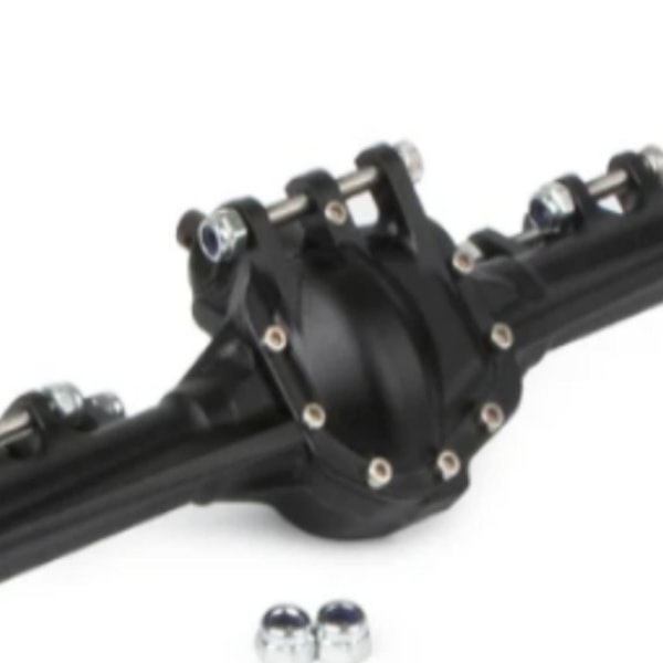 RCGOFOLLOW bakaxel RC bildel CNC Rc bakaxel för 1/10 axiell Black