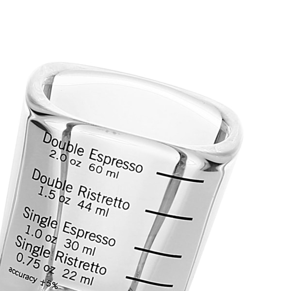 1/3 För Espresso Shot Glasses Mätkopp Flytande Tungt glas 1 Pc