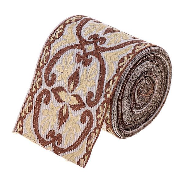 1/2/3/5 5 meter/ 5,5 Yds Jacquard Trim Wide Woven Border Ribbon Color 6cm x 5M 5Set
