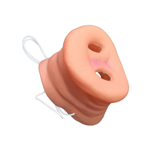 1/2 rolig grisnäsa med elastisk bandnos för Halloween-semestern 2Set