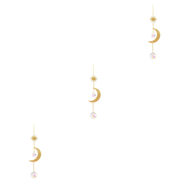 1/2/3/5 Crystal Balkong Fönsterhängande Dekor Vägg Rainbow Maker Model 6 40cm 3Set
