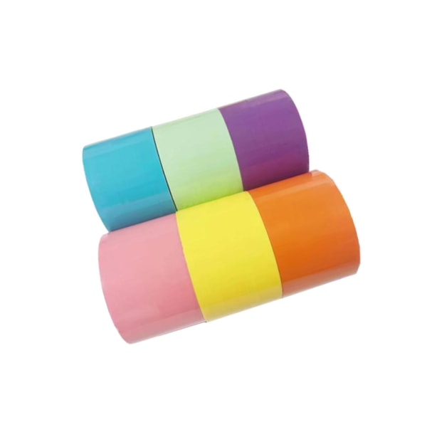 1/3 6st Rolig Sticky Ball Rulltejp Färgglad Dekorativ för 6cm 1 Pc