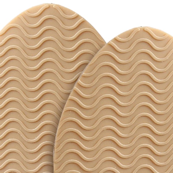 1/2/3/5 Non För Slip Shoe Pads Självhäftande gummi för hög Round Head Khaki 1Set