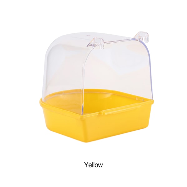 Fågelbadkar i plast för papegojor Stark och tålig halkfri Och yellow