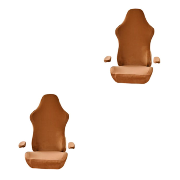 1/2/3/5 Kontorsstol Underlägg med för armstödsöverdrag Snygg Yellow 2PCS