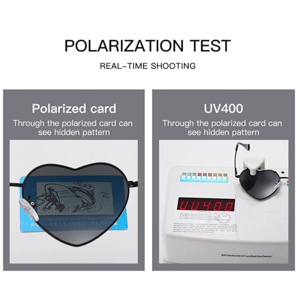 1/2/3/5 hjärtformad guldmetallram och Tac-lins för snygg silver frame skyblue 1Set