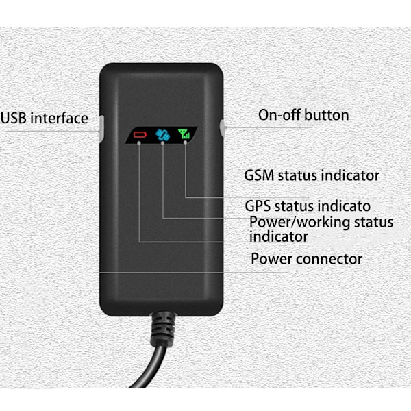 4G Vehicle Car För GPS Tracker Locator Tracker Motorcykel För