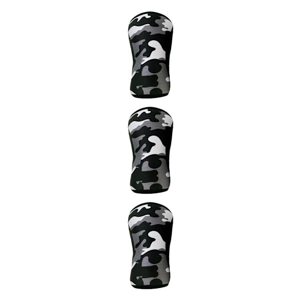 1/2/3 knästödshylsa för styrkelyft knäböj för män och Black XXL 3PCS