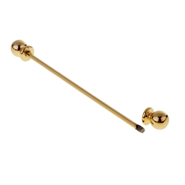 1/2/5 mäns runda huvudskjorta Krage Clip Bar Pin Clip Tie Brosch Gold 65 x 6mm 1Set