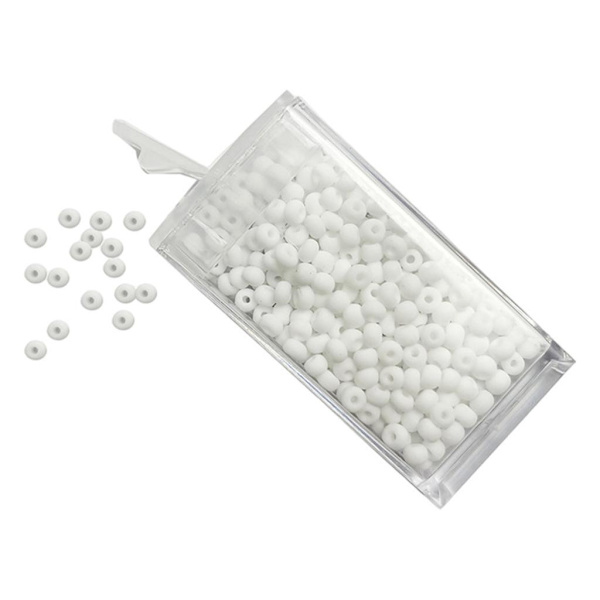 1/2/3/5 Beads DIY Smycken Retro Craft Kit Etniskt för hantverksmärke white 3mm 1Set