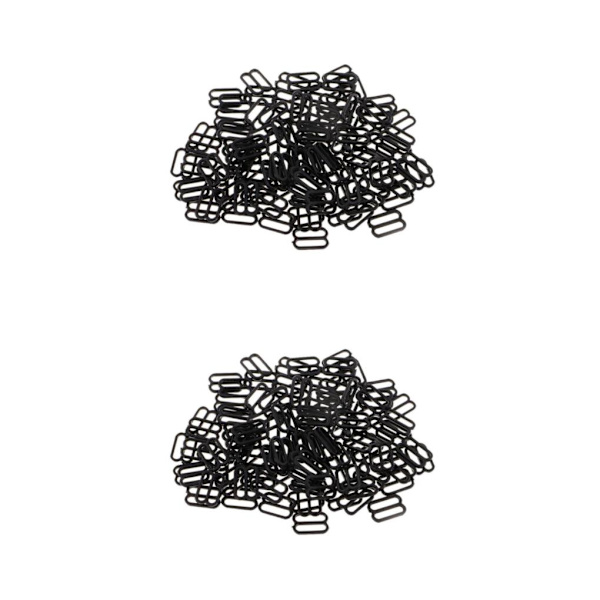 1/2/3/5 100 st Nylon BH-rem Spännen Sliders Krokar 8 Underkläder 12mm 2Set