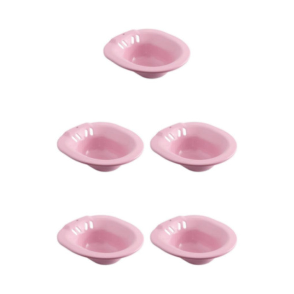 1/5 höftbadkar för toalettsits Bidé Handfat Personal för tvätt Pink 5PCS