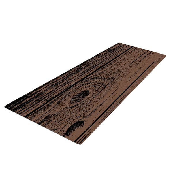Printed 3D Golvmatta Runner Non-För slip Area Rug Wood Board