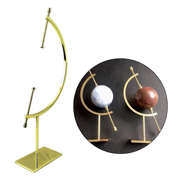 1/2/3/5 Sphere Holder Display Stand Ornament Glas Ball Holder Gold S 100x40x150mm 1Set