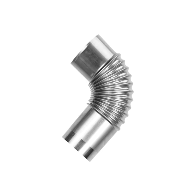 1/2 Bärbar Kamin Rör Rökgas Skorsten Avgasrör för camping Elbow 13cmx6.1cm 1 Pc