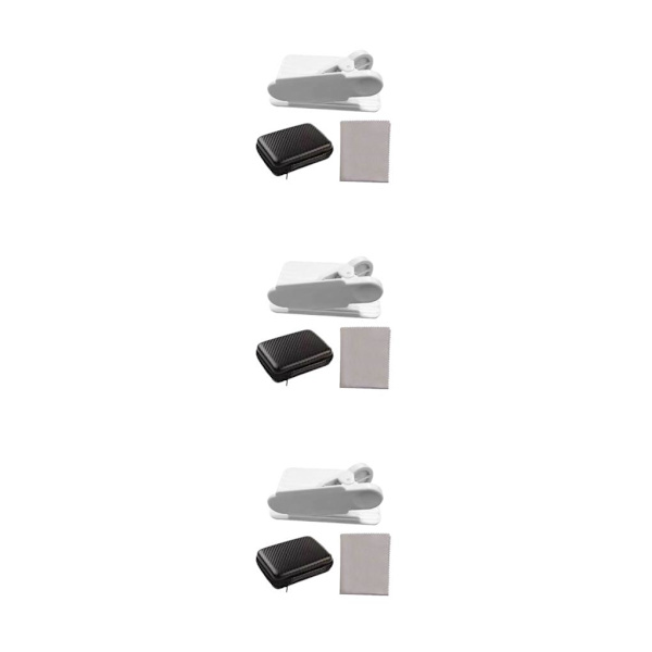 1/2/3/5 Telefon Spegel Reflektion Clip Bred Applicering Lätt att white 3PCS