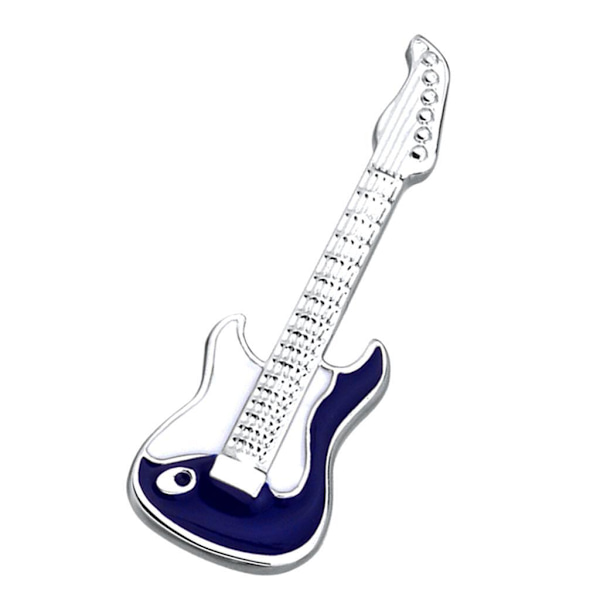 1/2 Damer Män Mässing Musikinstrument Gitarr Emalj Brosch 1Set