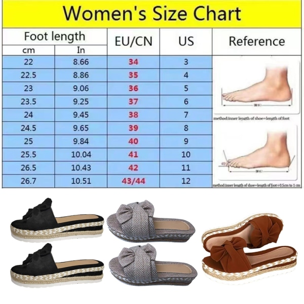 1/2 Kvinnors Plattform Skor Sommar Skor Sandal Fritidssandaler Black 40 1 Pc