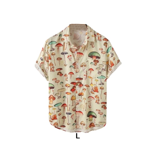 1/2/3 Fahionable och eleganta män Hawaiian hirt För sommarstranden L 1Set